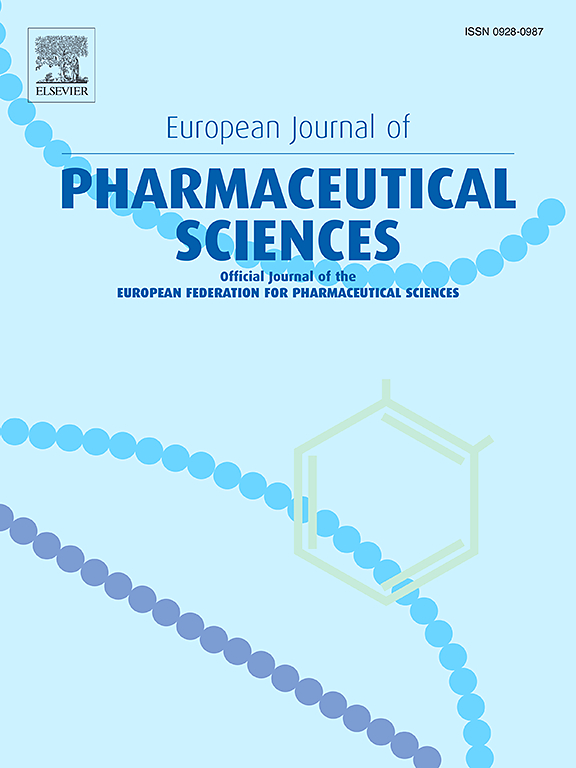 Go to journal home page - European Journal of Pharmaceutical Sciences